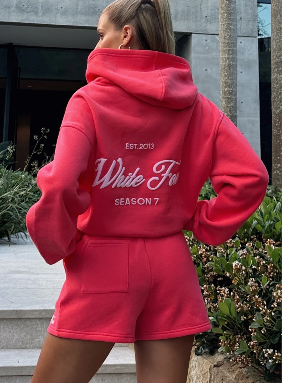 White Fox Season 7 Oversized Hoodie Sorbet XS/S